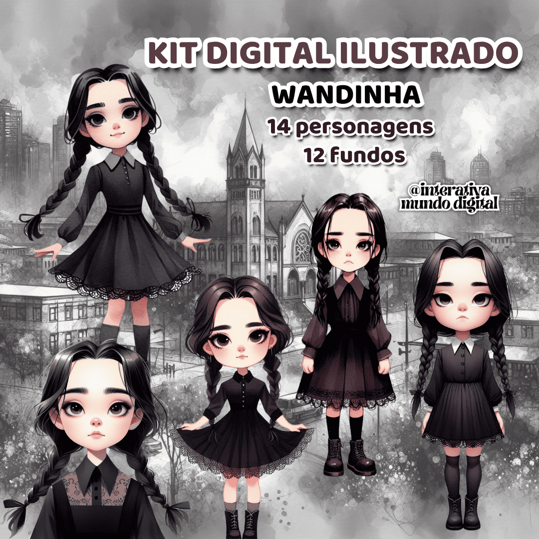 Kit Digital Wandinha