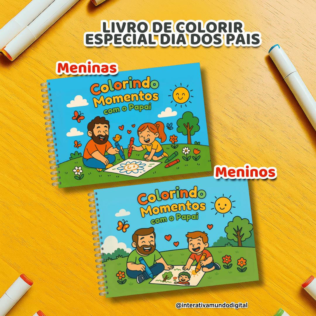 Colorindo Momentos com o Papai