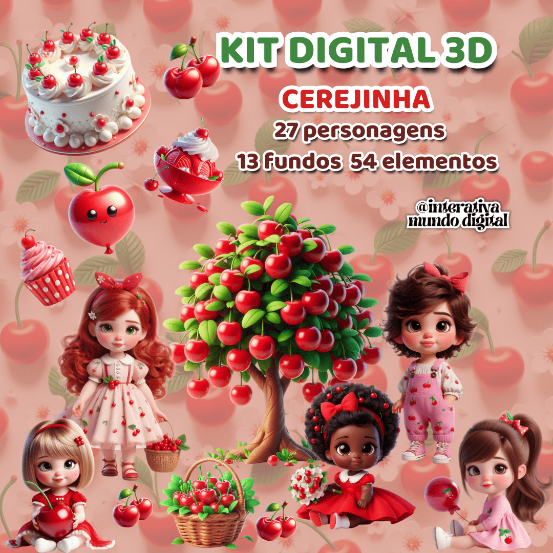 Kit Digital Cerejinha