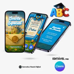 Convite Online de Formatura ABC Azul