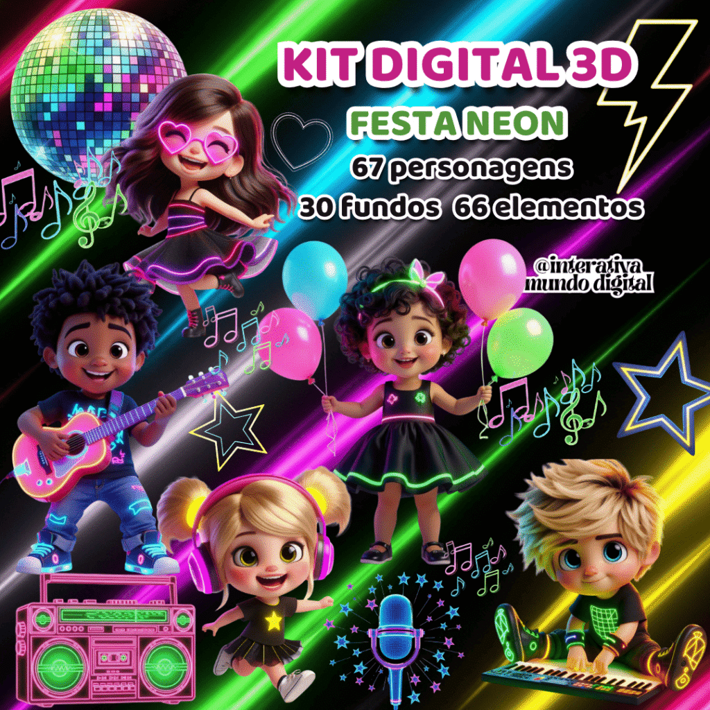 Kit Digital Festa Neon