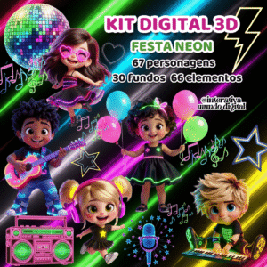Kit Digital Festa Neon