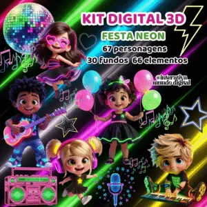 Kit Digital Festa Neon