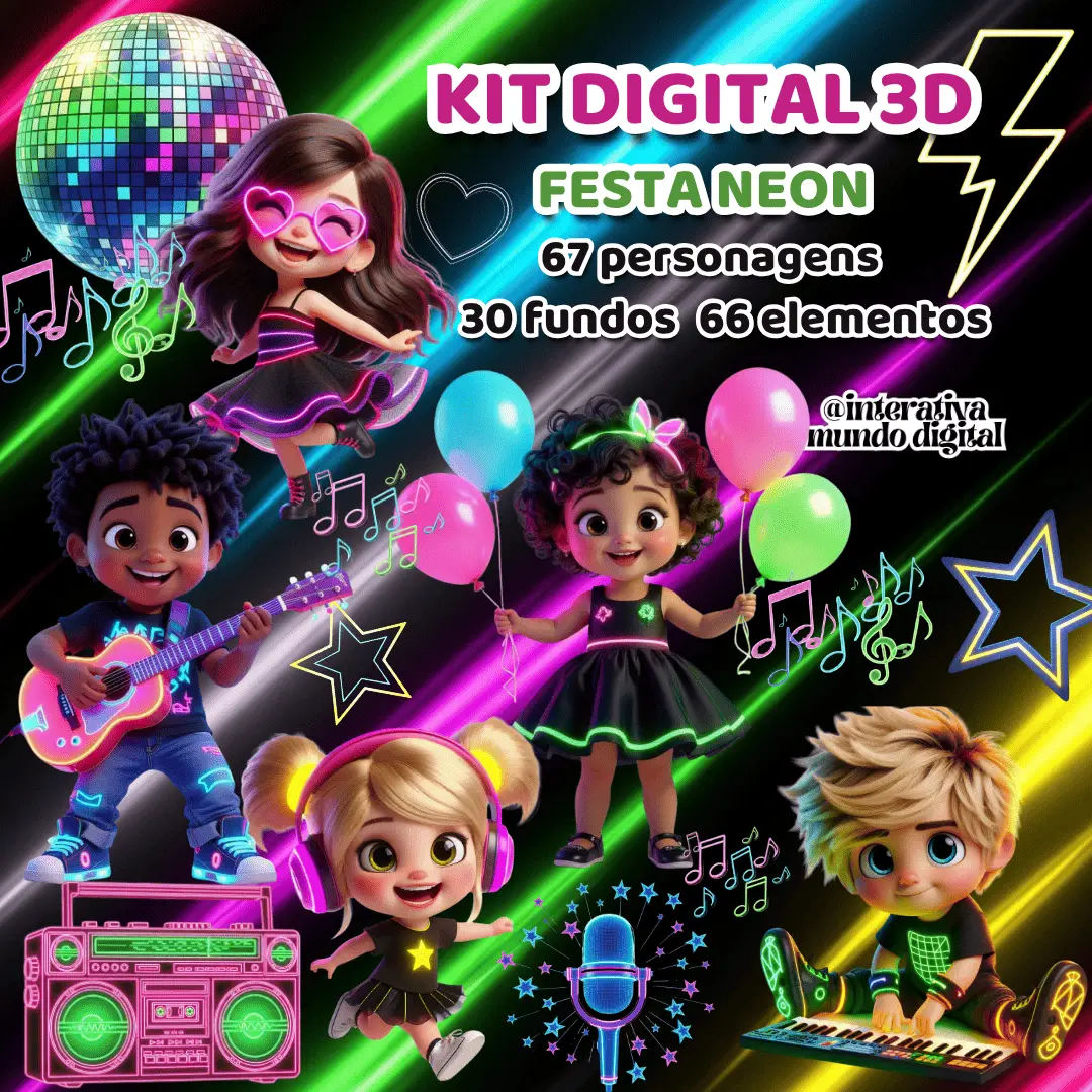 Kit Digital Festa Neon