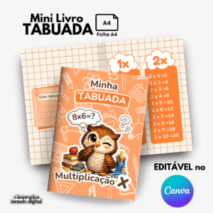 Mini Livro Tabuada Escolar