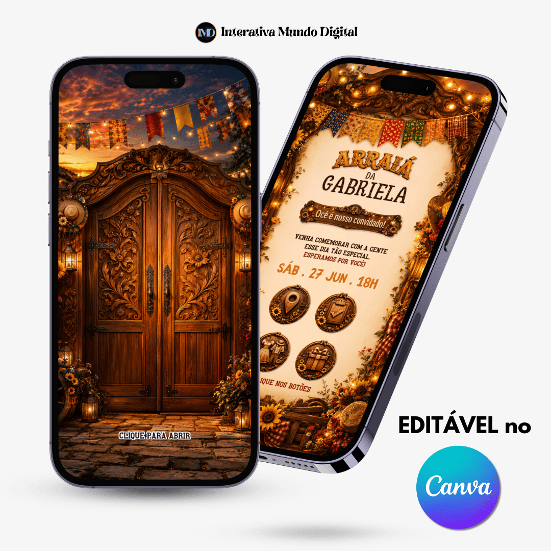 Convite Online de Arraiá